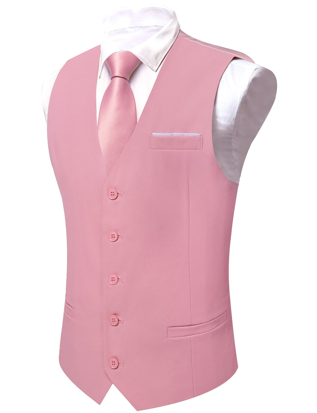 GentCrest Pink Solid Vest Set - Image 5