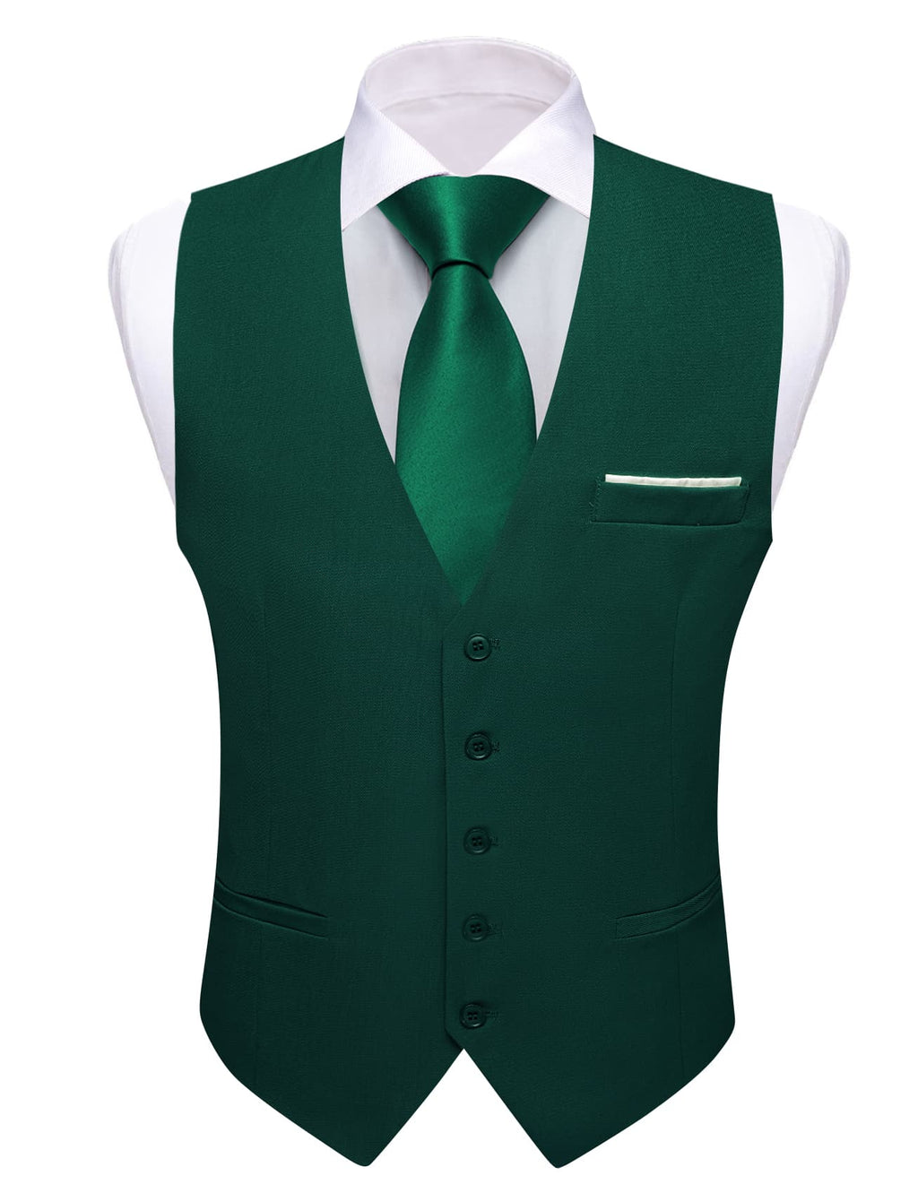 GentCrest Green Solid Vest Set - Image 4