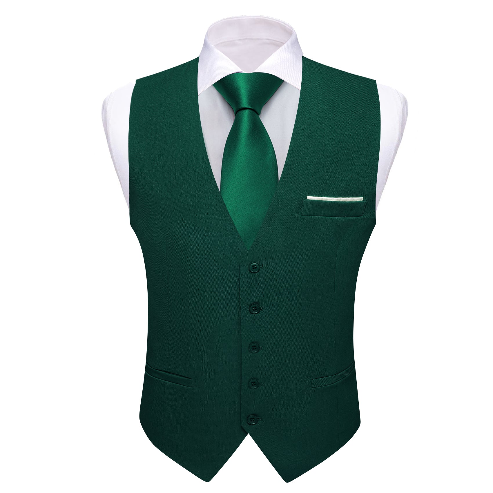 GentCrest Green Solid Vest Set - Image 1