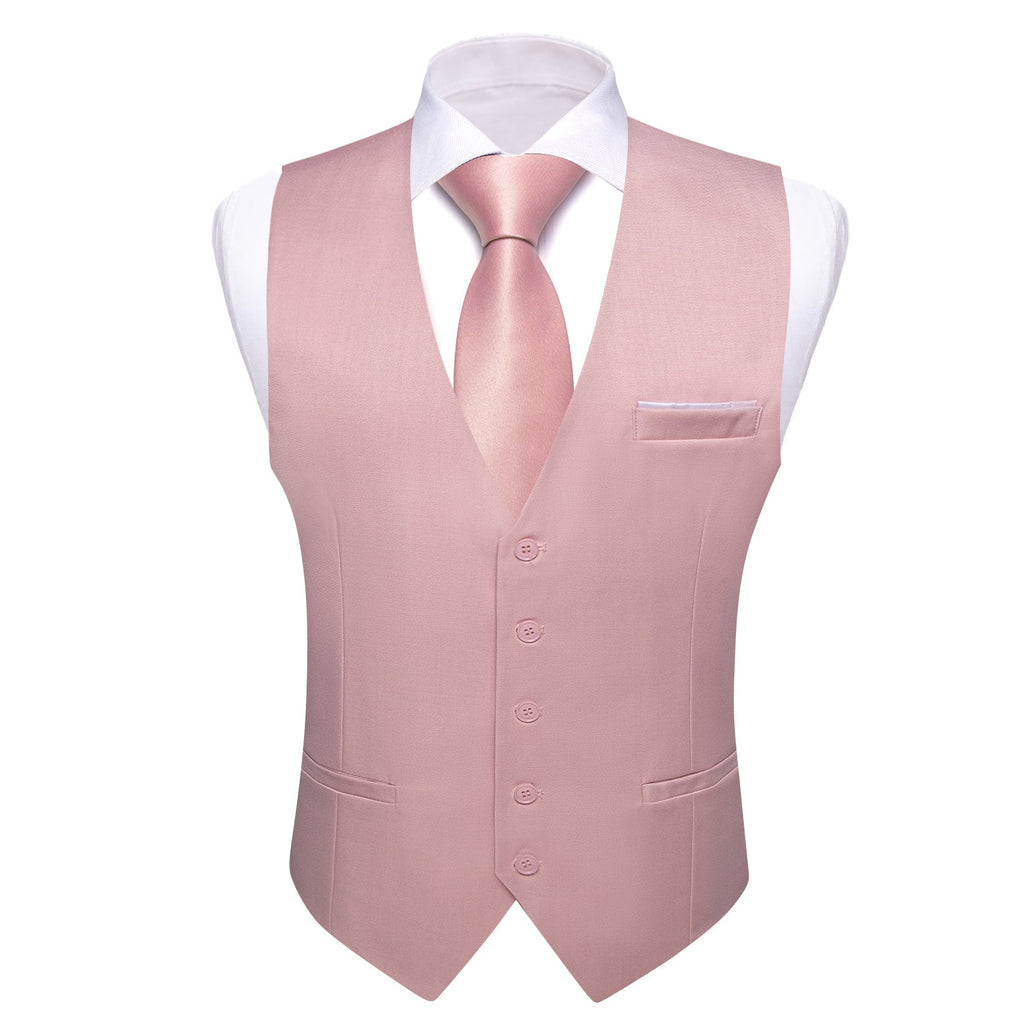 GentCrest Pink Solid Vest Set - Image 1