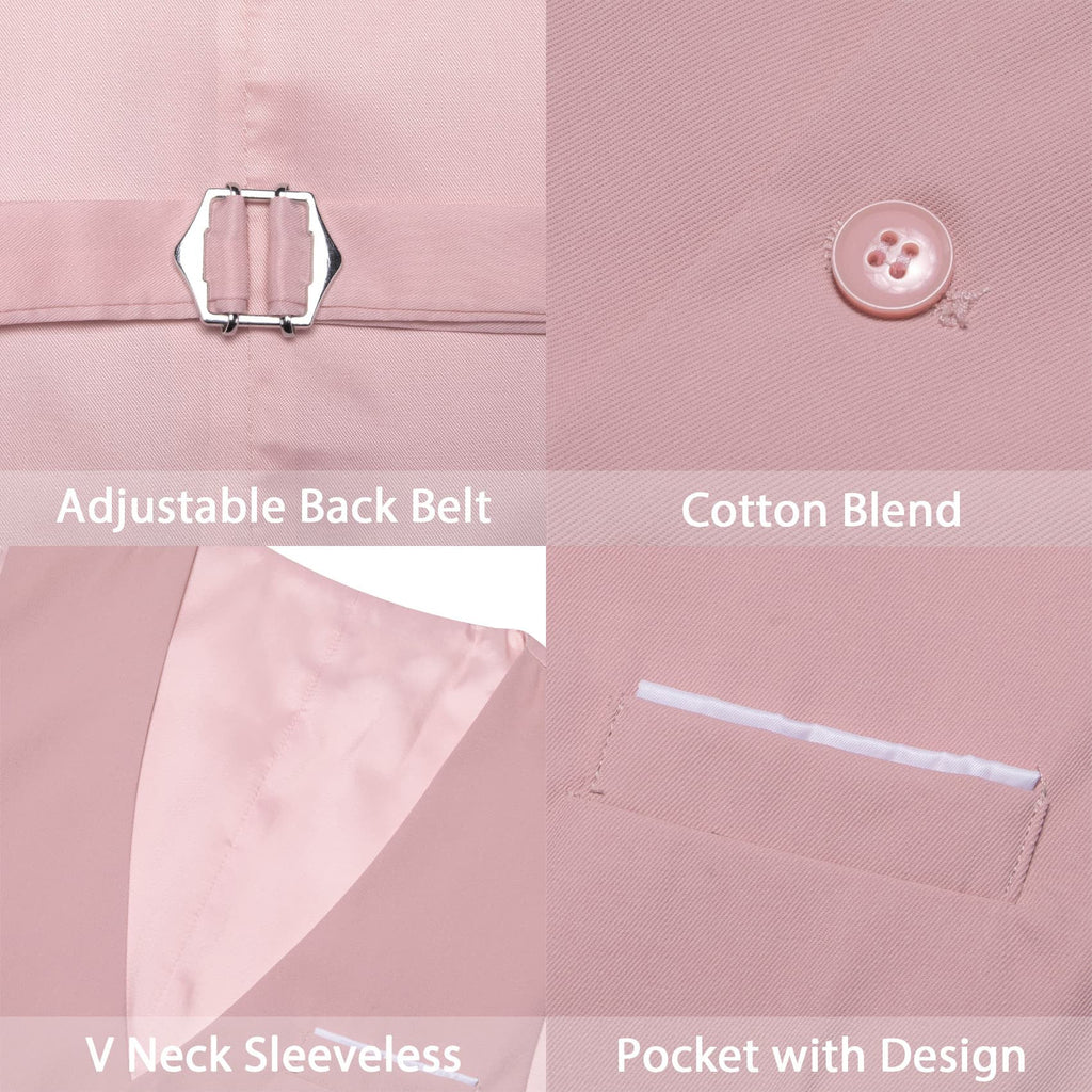 GentCrest Pink Solid Vest Set - Image 6