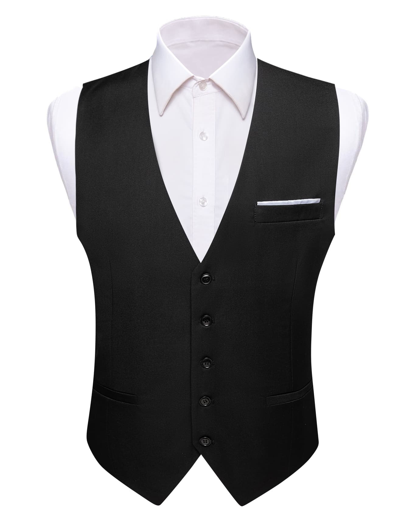 GentCrest Black Solid Vest Set - Image 3