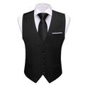 GentCrest Black Solid Vest Set - Image 1