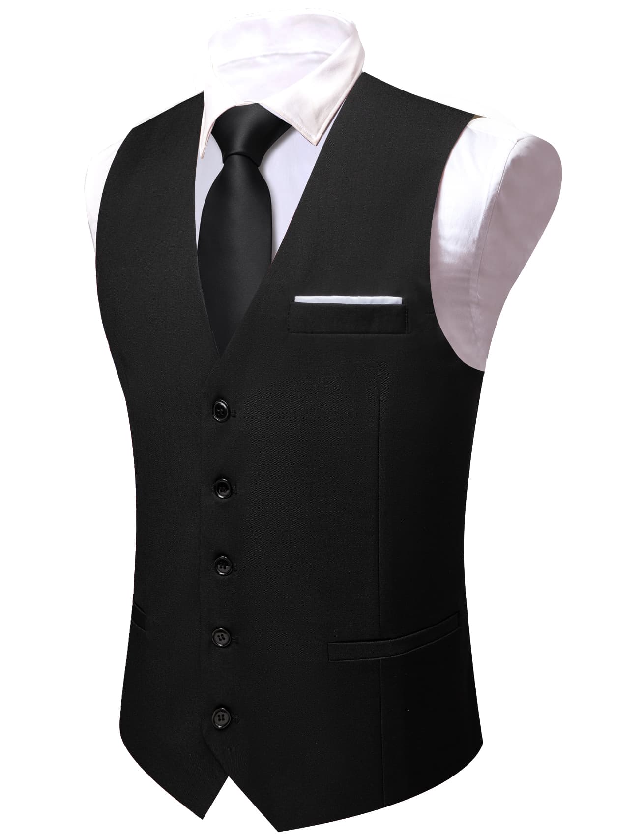 GentCrest Black Solid Vest Set - Image 4