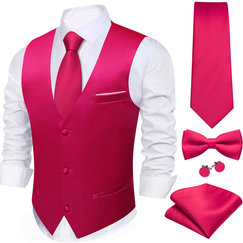 GentCrest Pink Solid Vest Set - Image 2