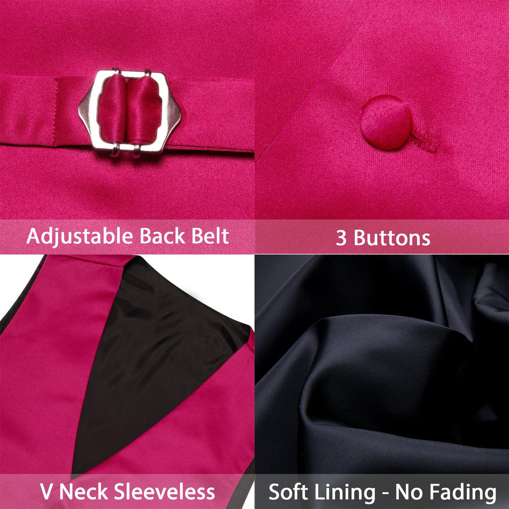GentCrest Pink Solid Vest Set - Image 5