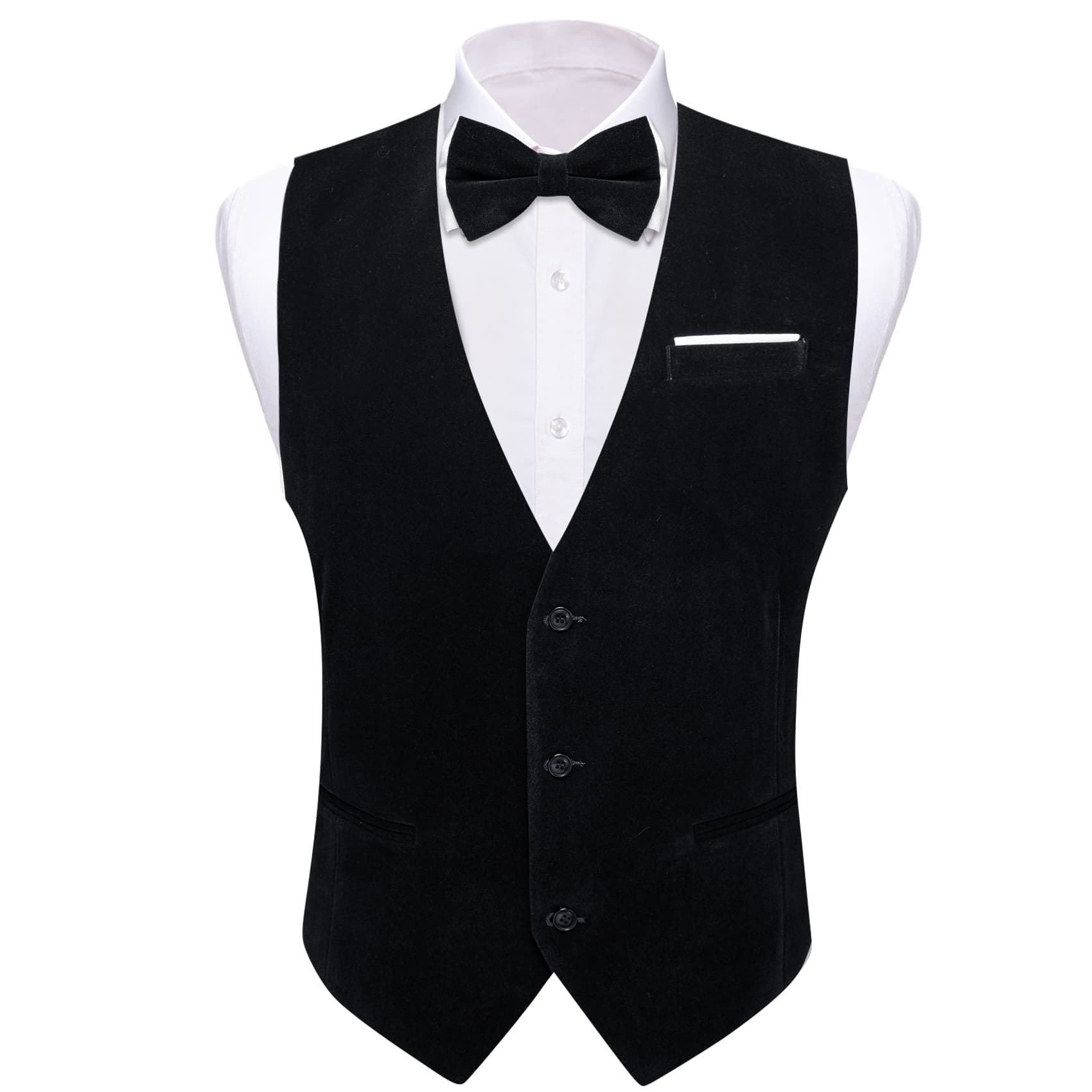 GentCrest Black Solid Vest Set - Image 2