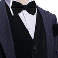 GentCrest Black Solid Vest Set - Image 1