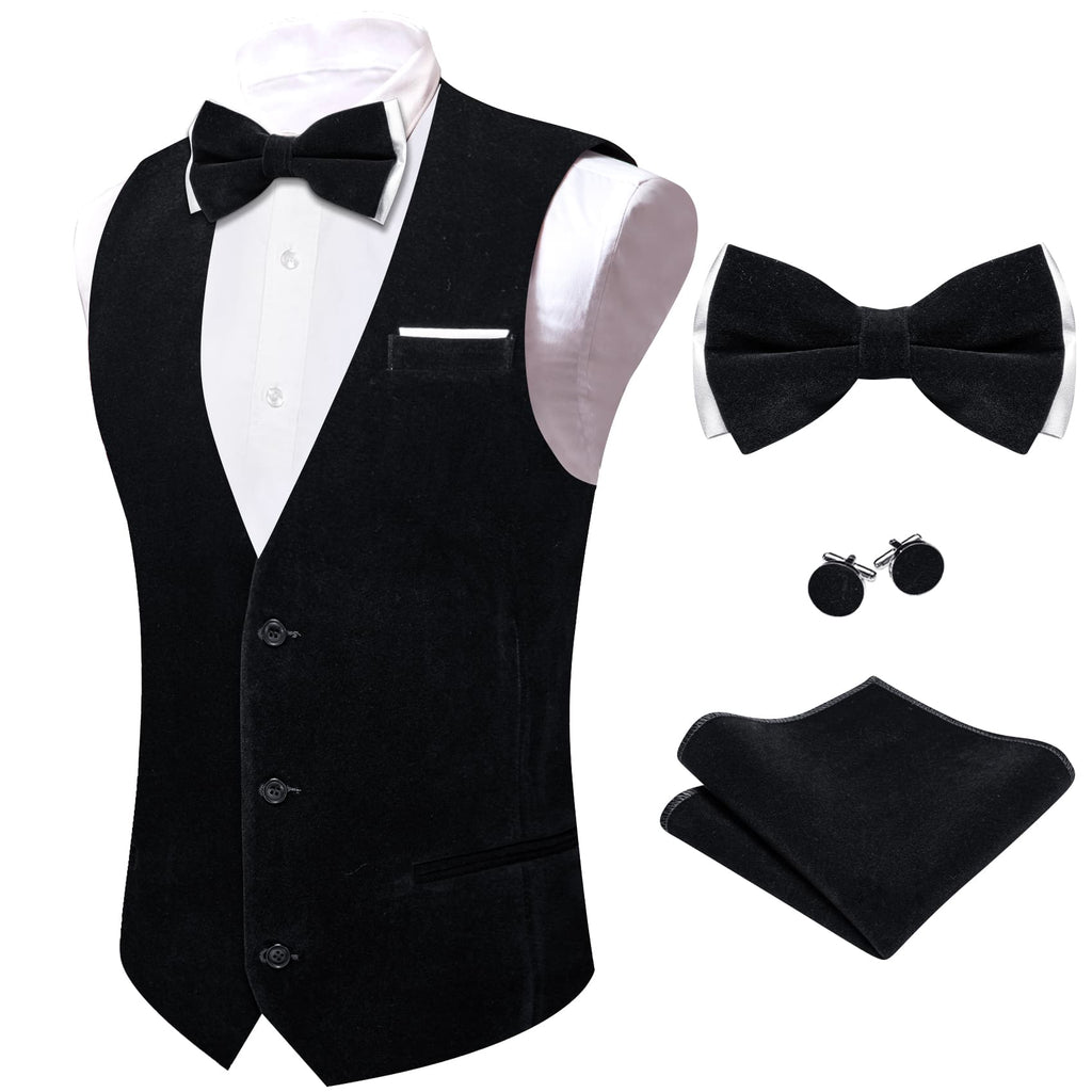 GentCrest Black Solid Vest Set - Image 4