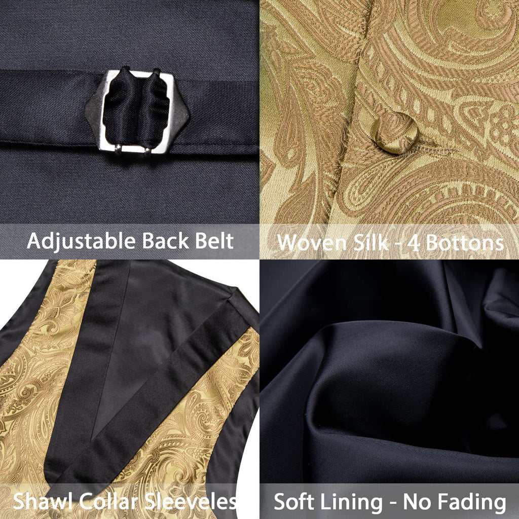 GentCrest Black Paisley Vest Set - Image 5