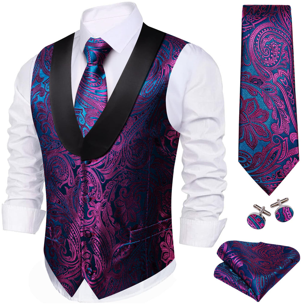 GentCrest Black Paisley Vest Set - Image 2