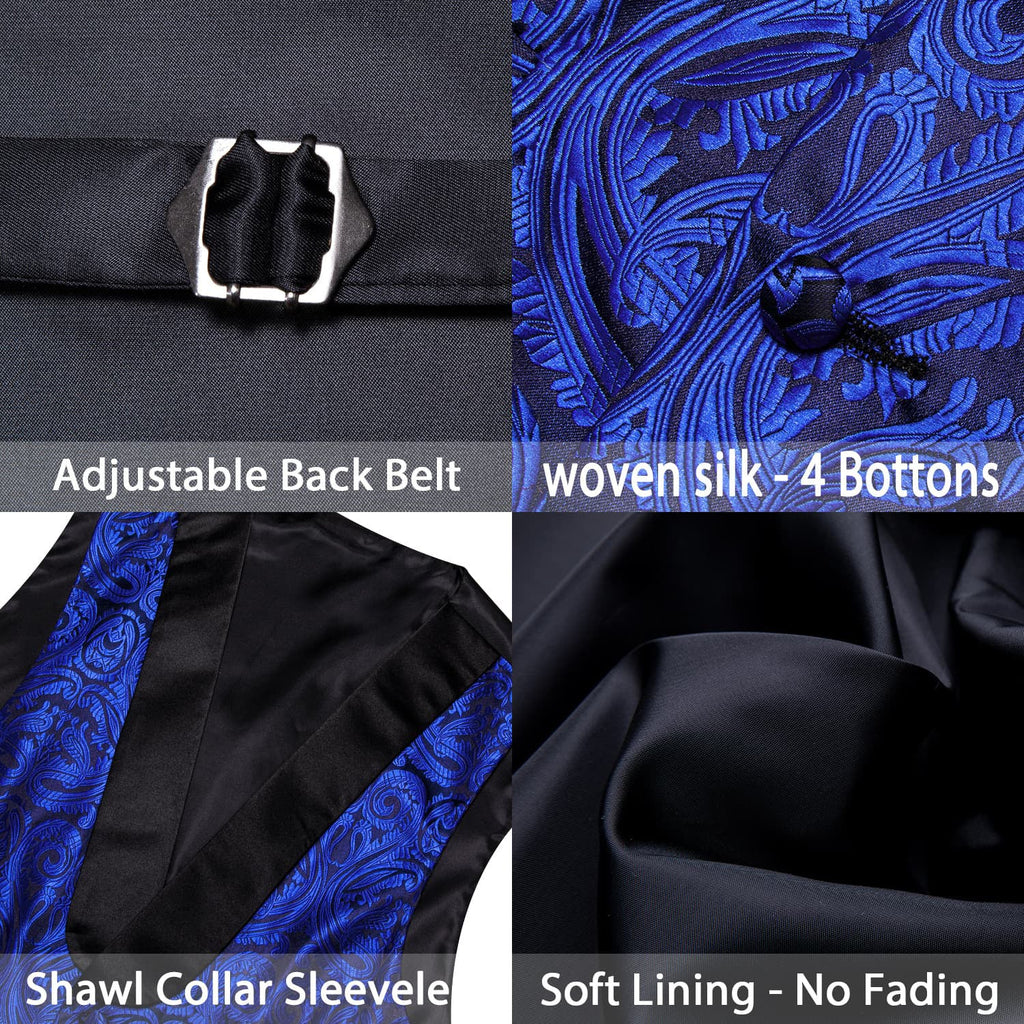 GentCrest Black Paisley Vest Set - Image 5