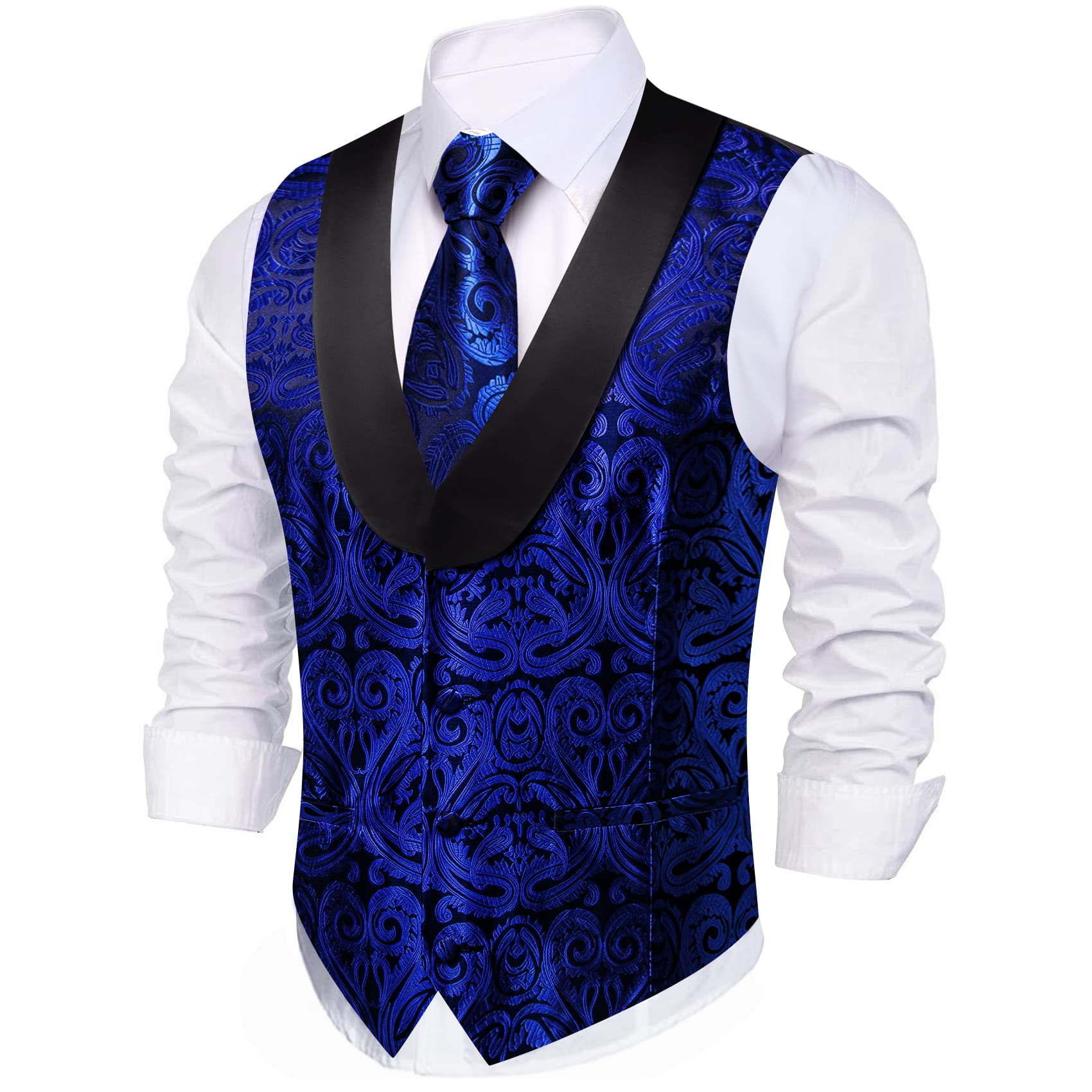 GentCrest Black Paisley Vest Set - Image 3