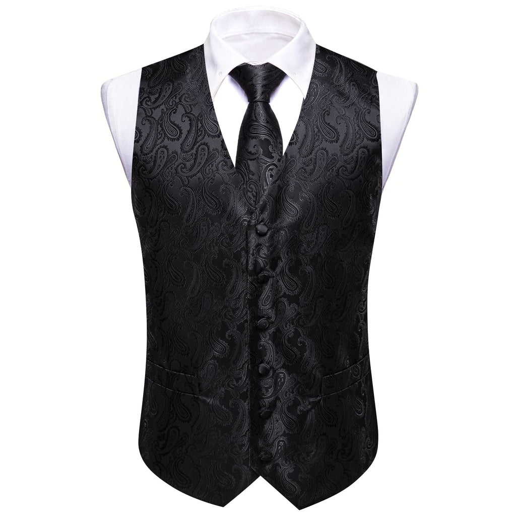 GentCrest Black Paisley Vest Set - Image 3