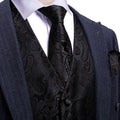 GentCrest Black Paisley Vest Set - Image 1