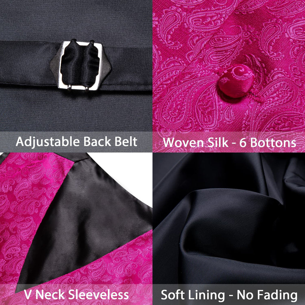 GentCrest Pink Paisley Vest Set - Image 5