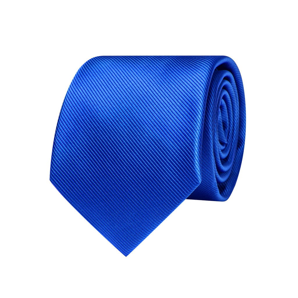 GentCrest Blue Solid Tie Hanky Cufflinks Set - Image 1