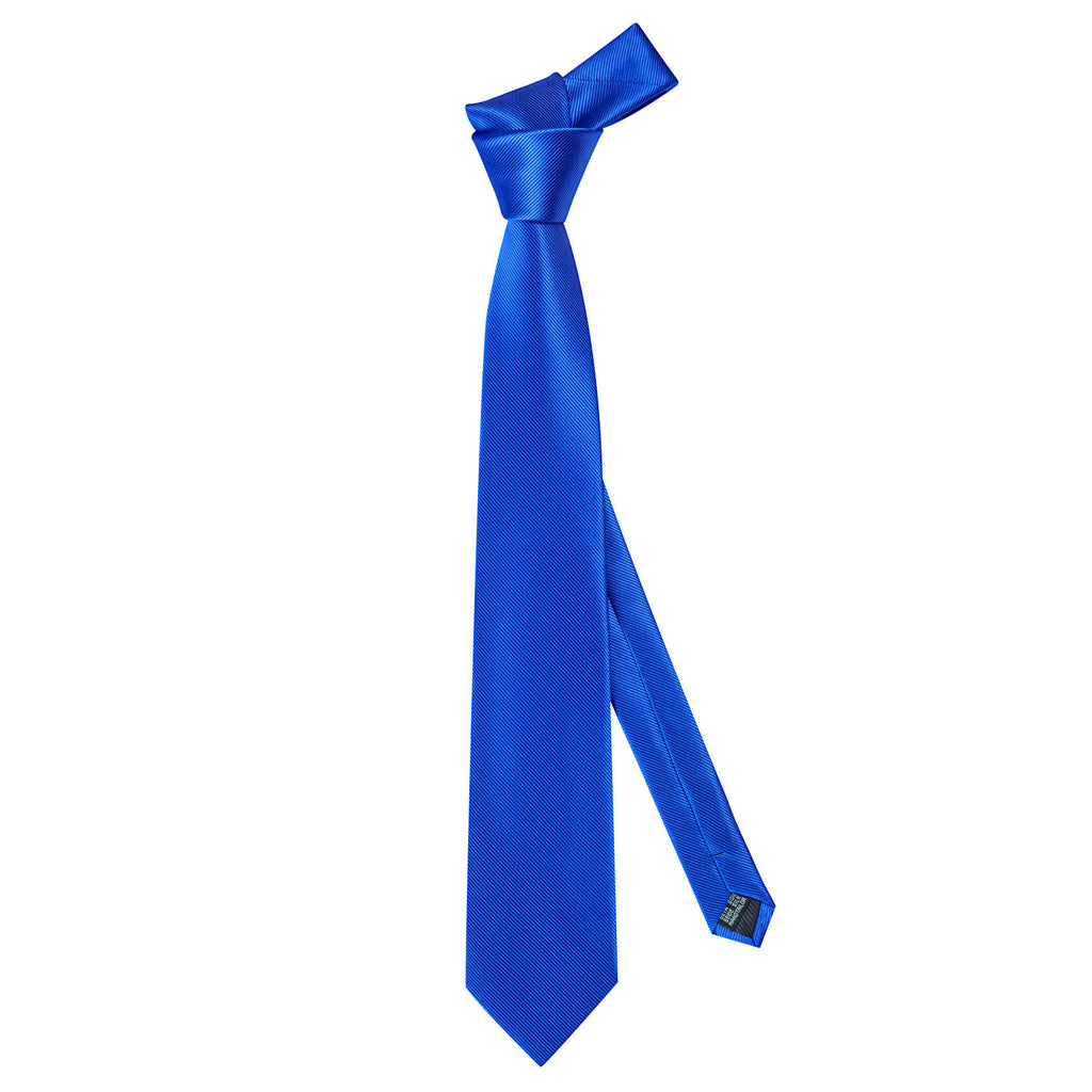 GentCrest Blue Solid Tie Hanky Cufflinks Set - Image 4