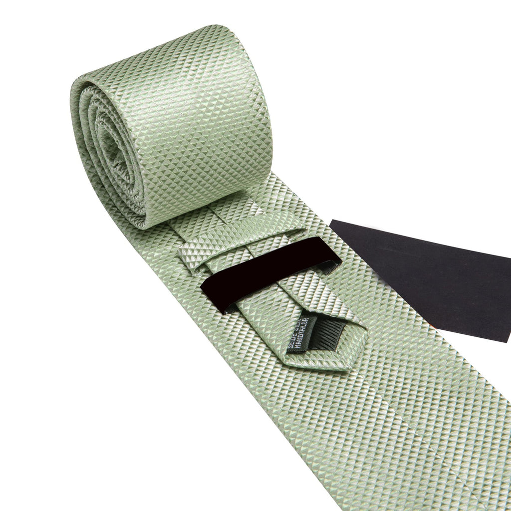GentCrest Red Textured Tie Hanky Cufflinks Set - Image 4