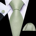 GentCrest Red Textured Tie Hanky Cufflinks Set - Image 1