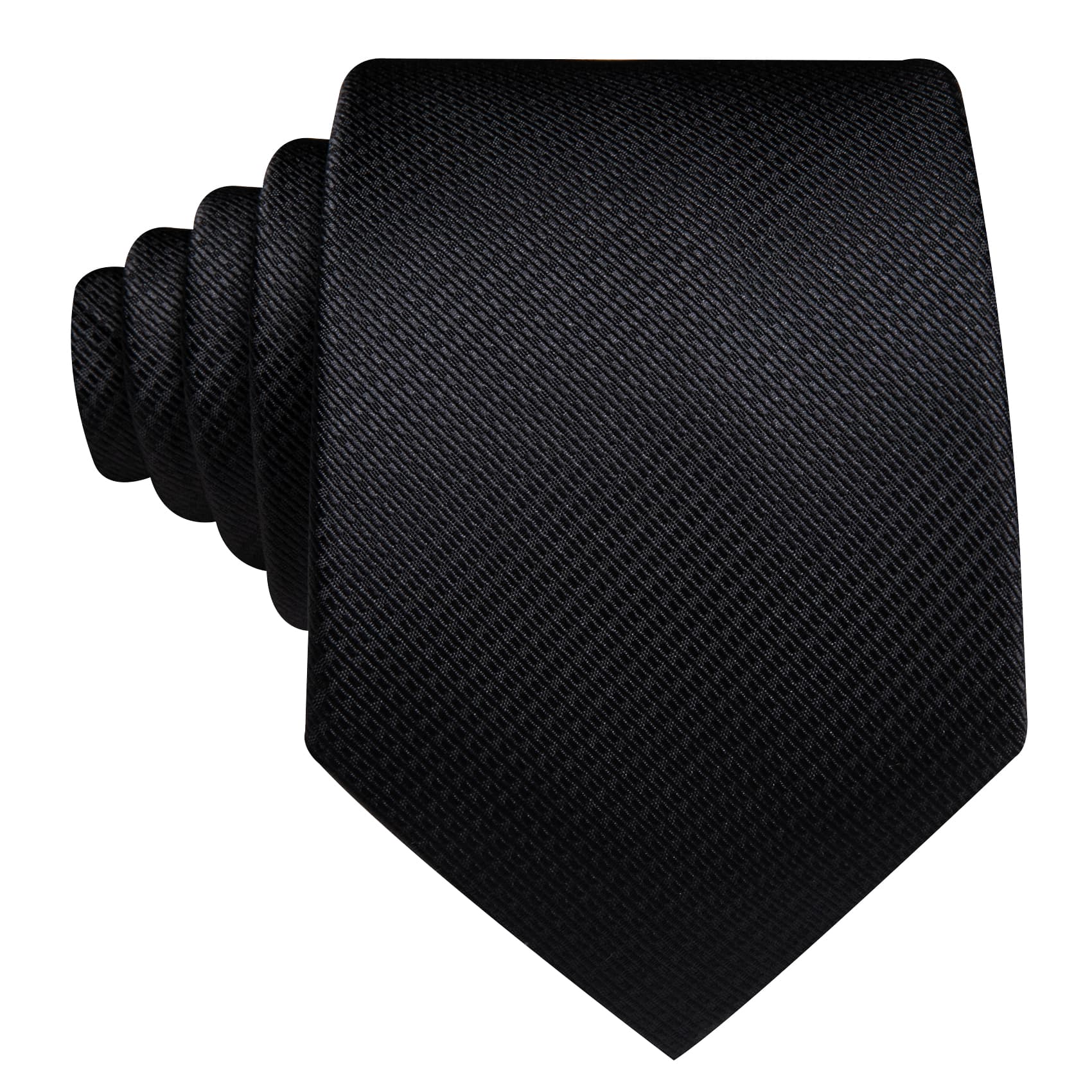 GentCrest Black Striped Tie Hanky Cufflinks Set - Image 4