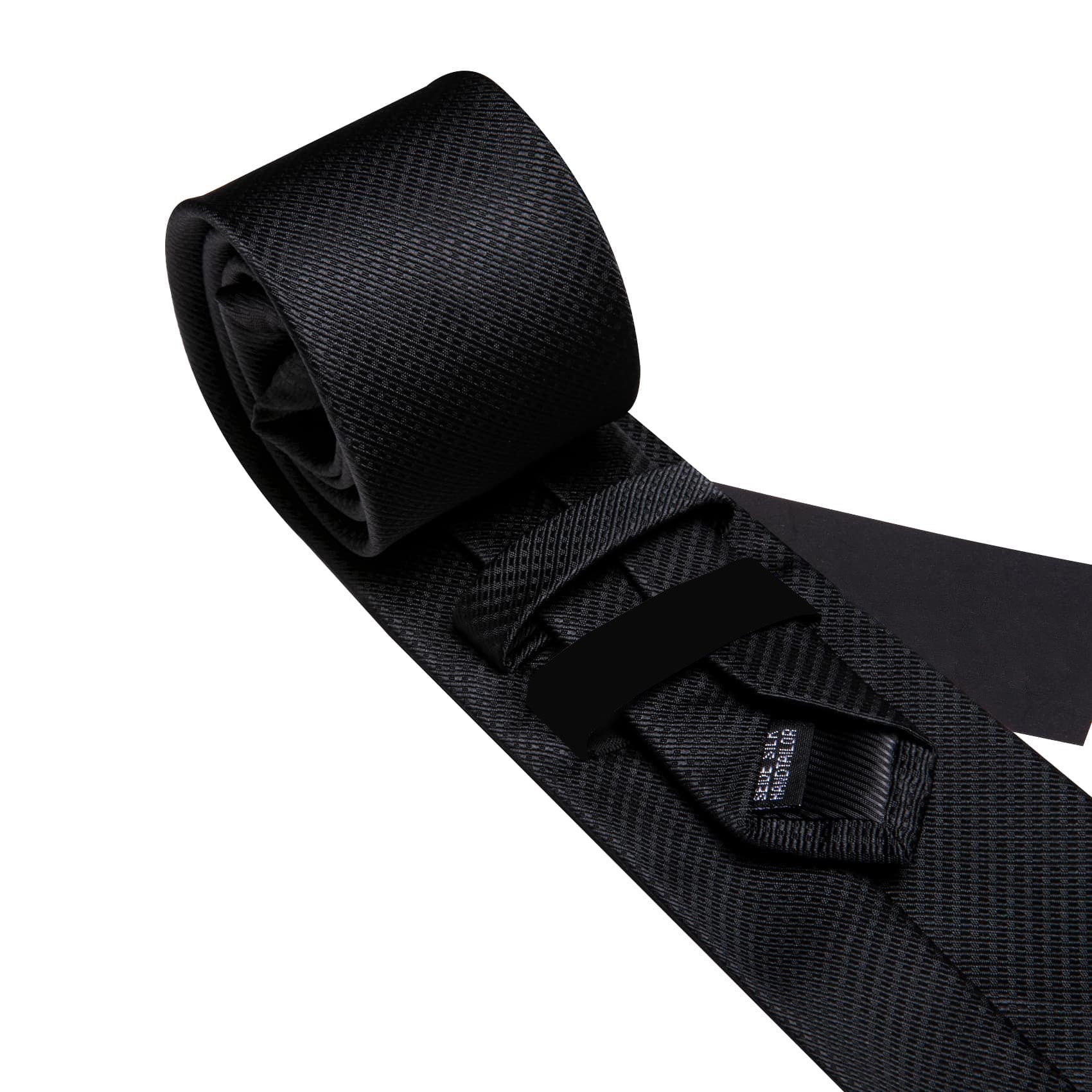 GentCrest Black Striped Tie Hanky Cufflinks Set - Image 5