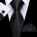 GentCrest Black Geometric Tie Sets - Image 1