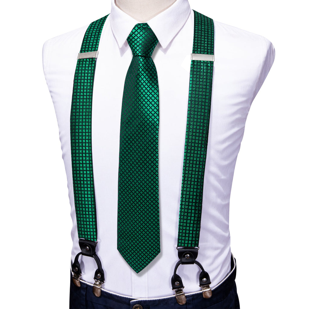 GentCrest Green Plaid Suspenders - Image 2