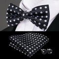 GentCrest Black Polka Dot Bowtie Set - Image 1