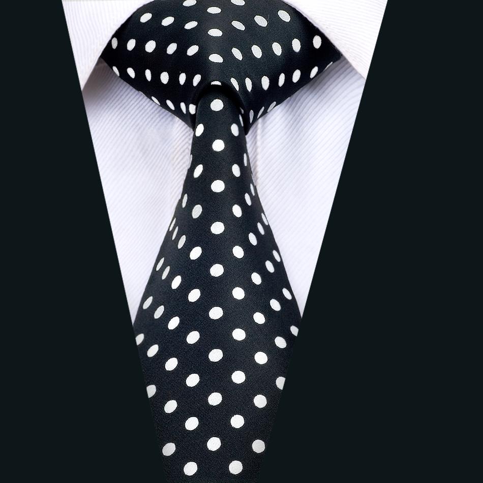 GentCrest Black Polka Dot Tie Hanky Cufflinks Set - Image 2