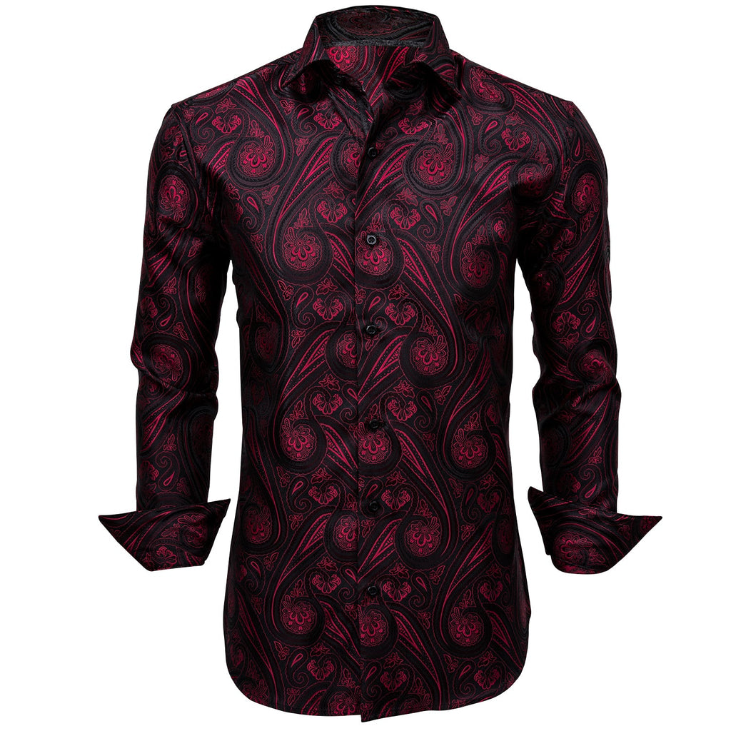 GentCrest Black Paisley Shirt - Image 3