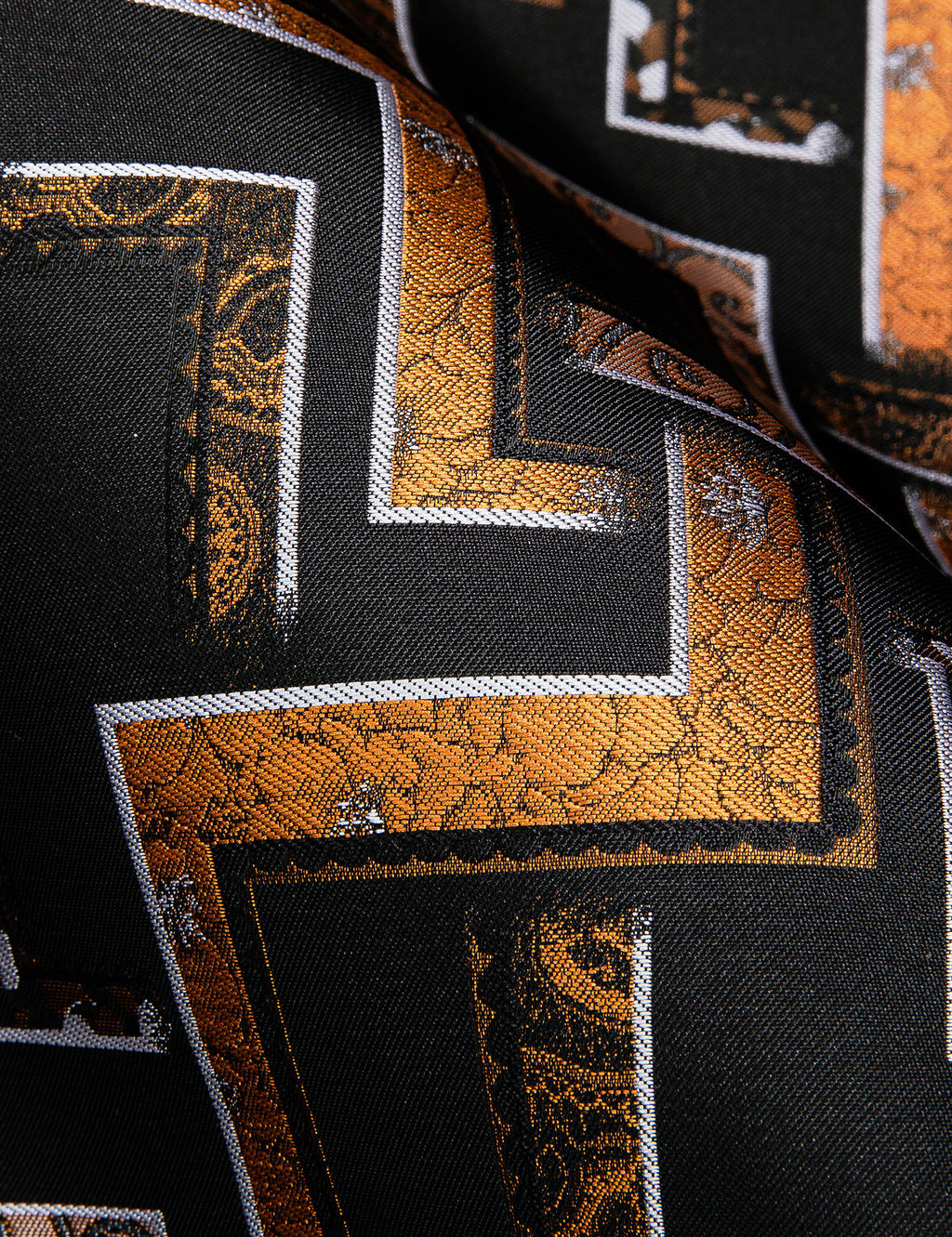 Black, Brown and Yellow Dress Shirt - GentCrest - View 4