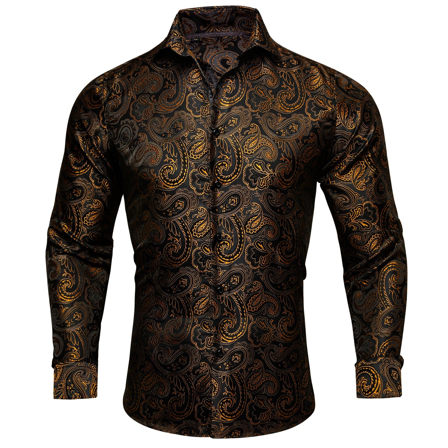 GentCrest Black Paisley Shirt - Image 2