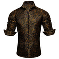 GentCrest Black Paisley Shirt - Image 1