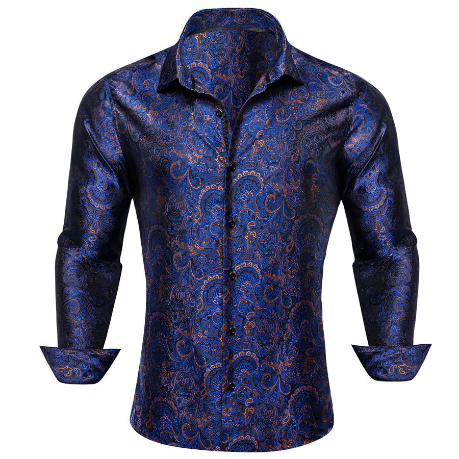 GentCrest Blue Paisley Shirt - Image 1