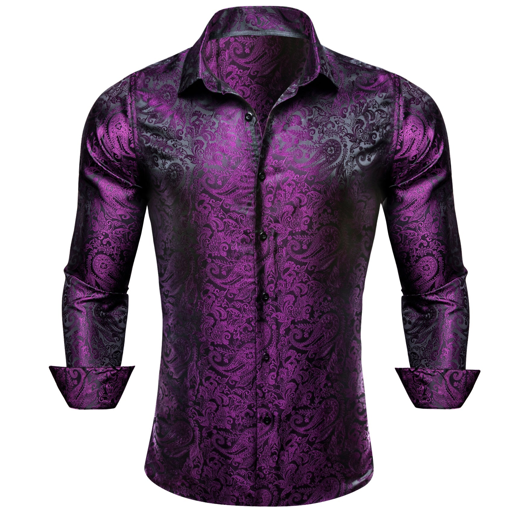 GentCrest Black Paisley Shirt - Image 2