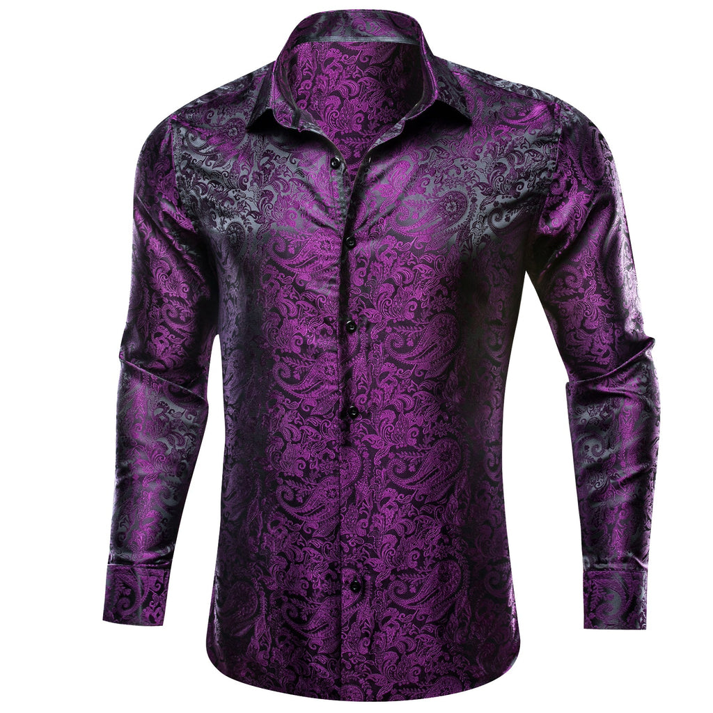 GentCrest Black Paisley Shirt - Image 3