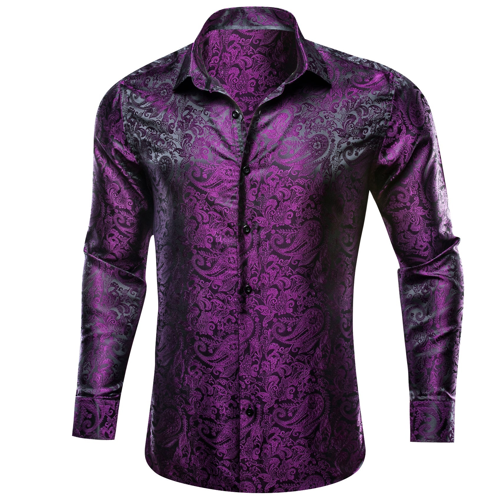 GentCrest Black Paisley Shirt - Image 3