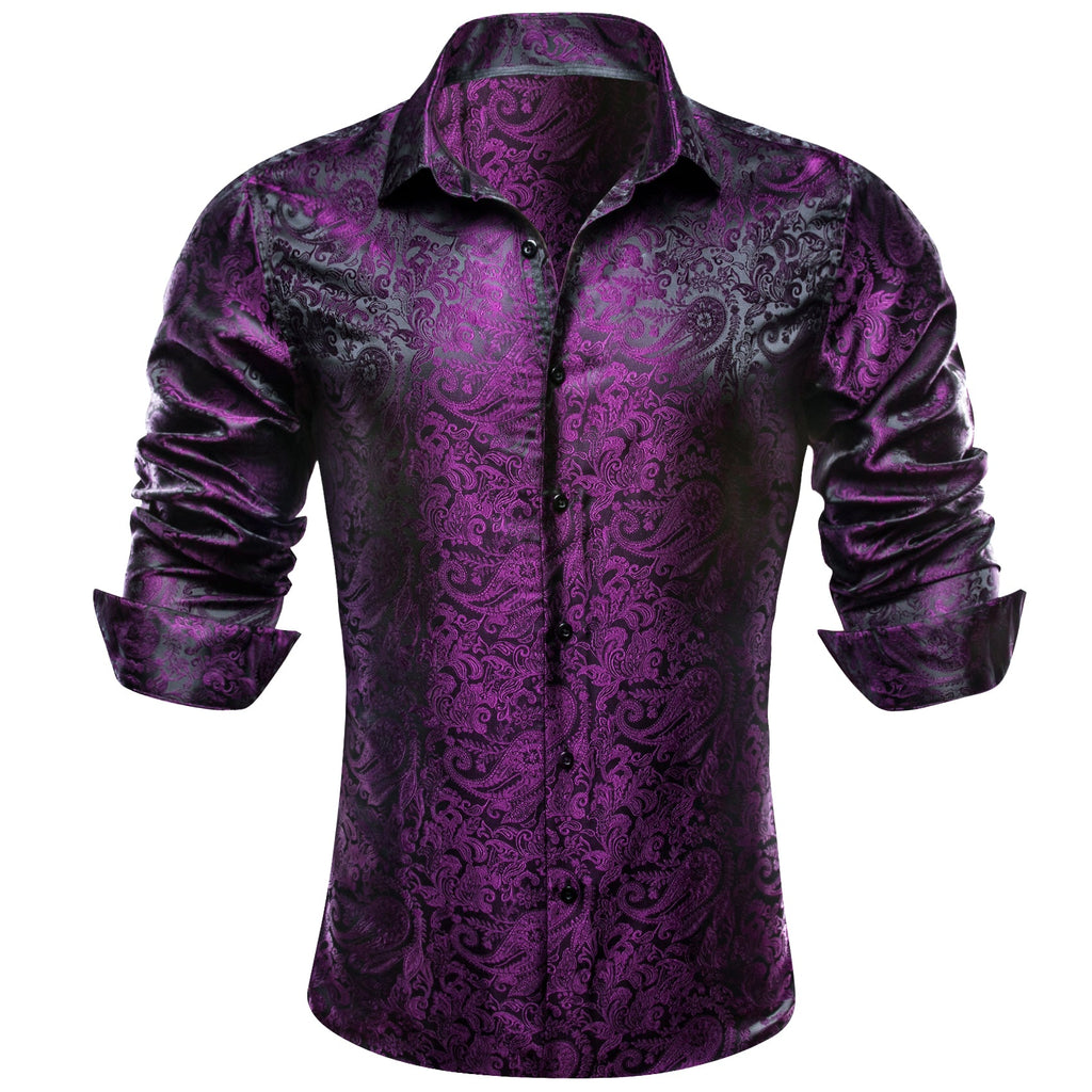 GentCrest Black Paisley Shirt - Image 1