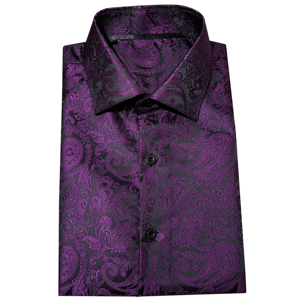 GentCrest Black Paisley Shirt - Image 5