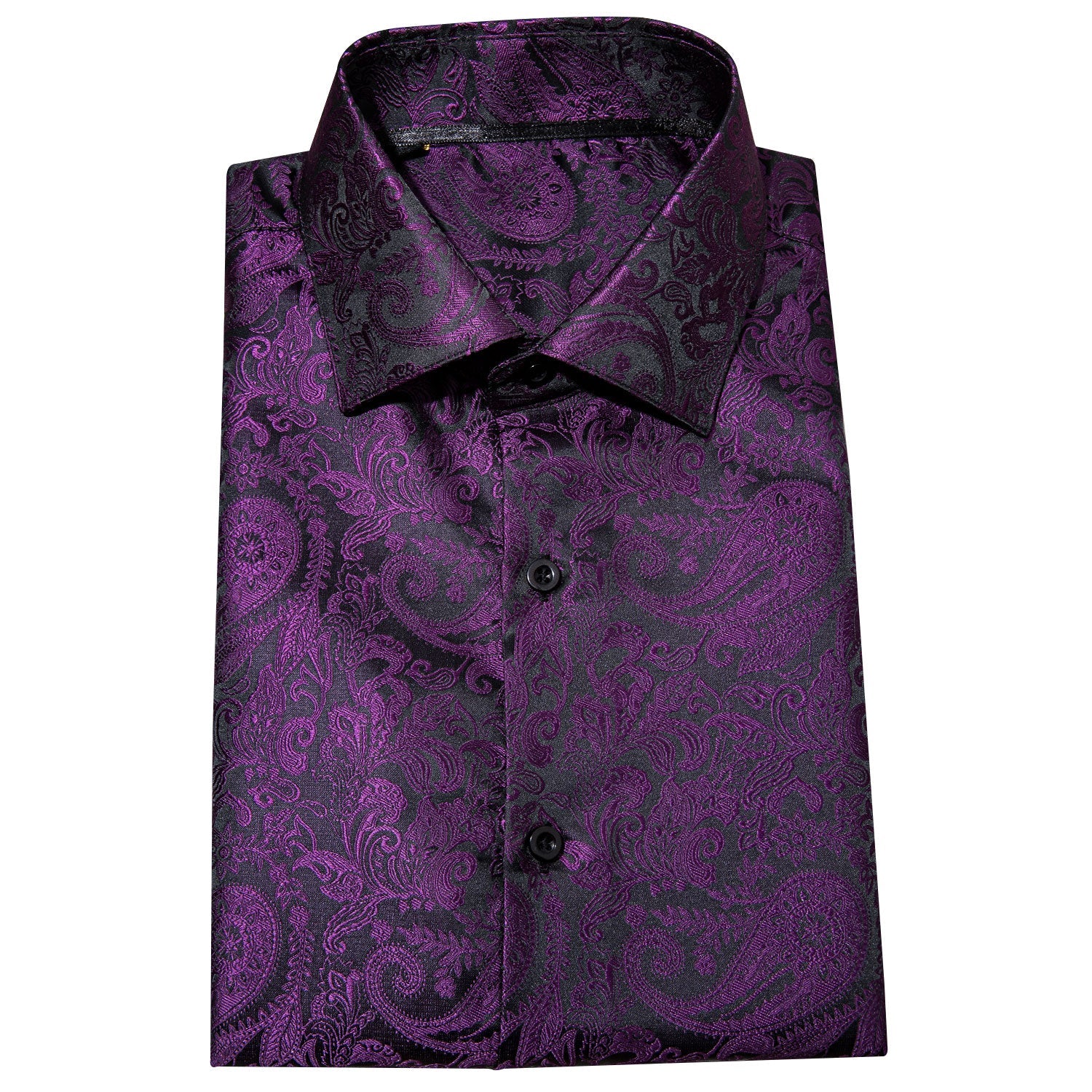 GentCrest Black Paisley Shirt - Image 5