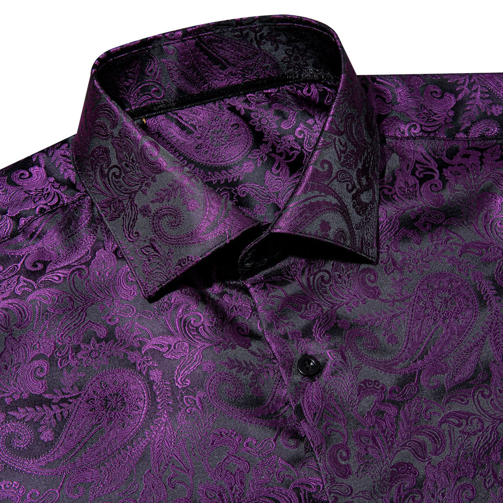 GentCrest Black Paisley Shirt - Image 4