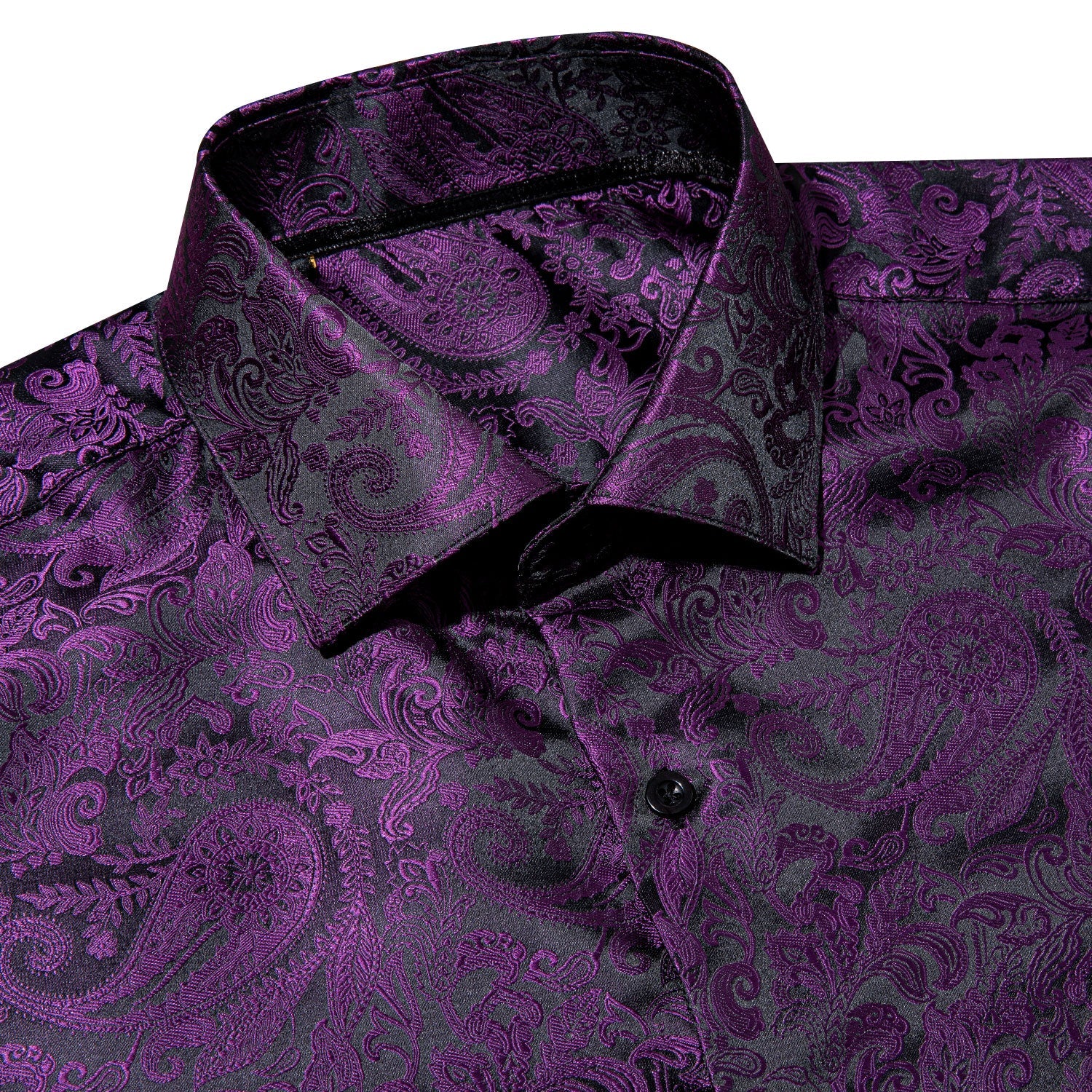 GentCrest Black Paisley Shirt - Image 4