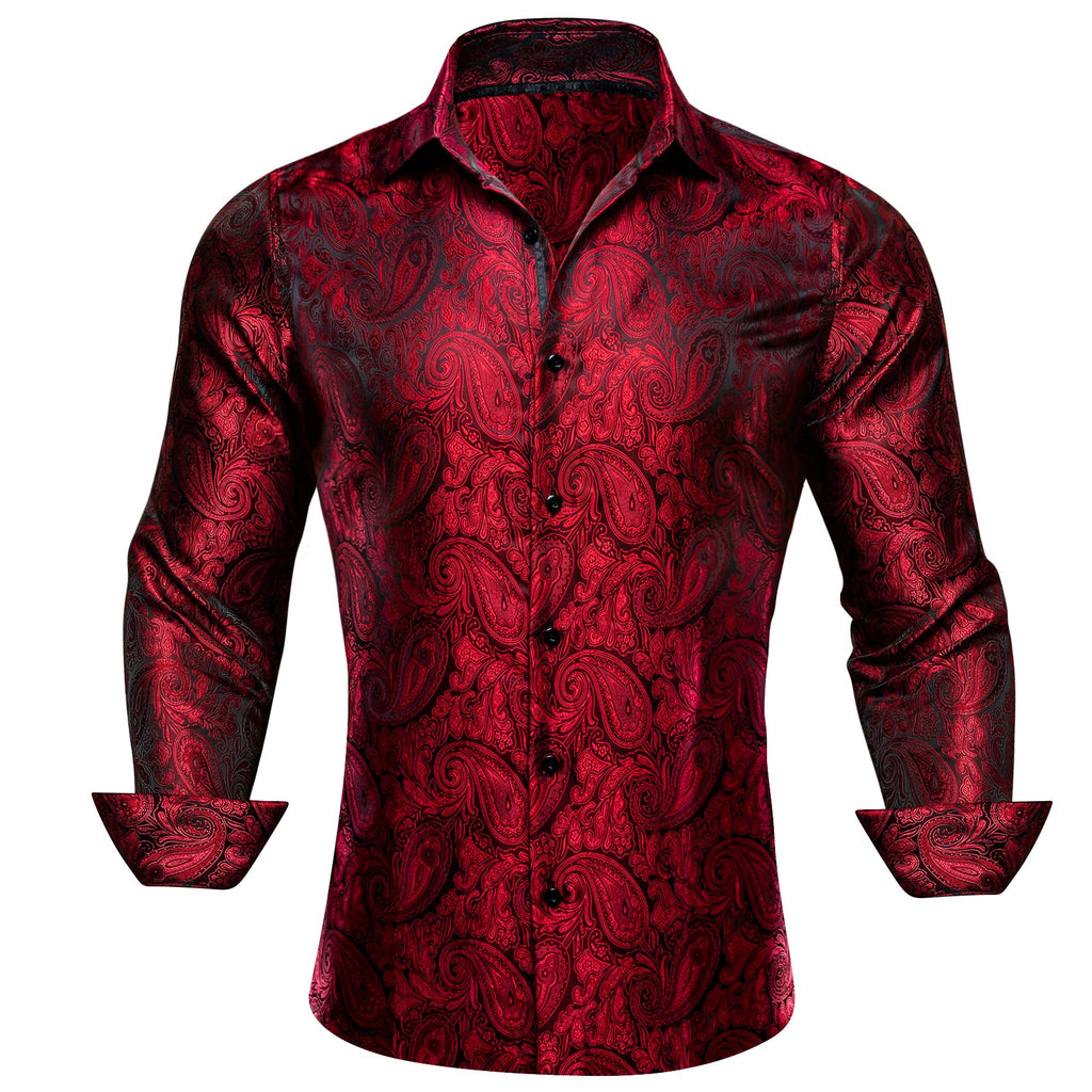 GentCrest Black Paisley Shirt - Image 1