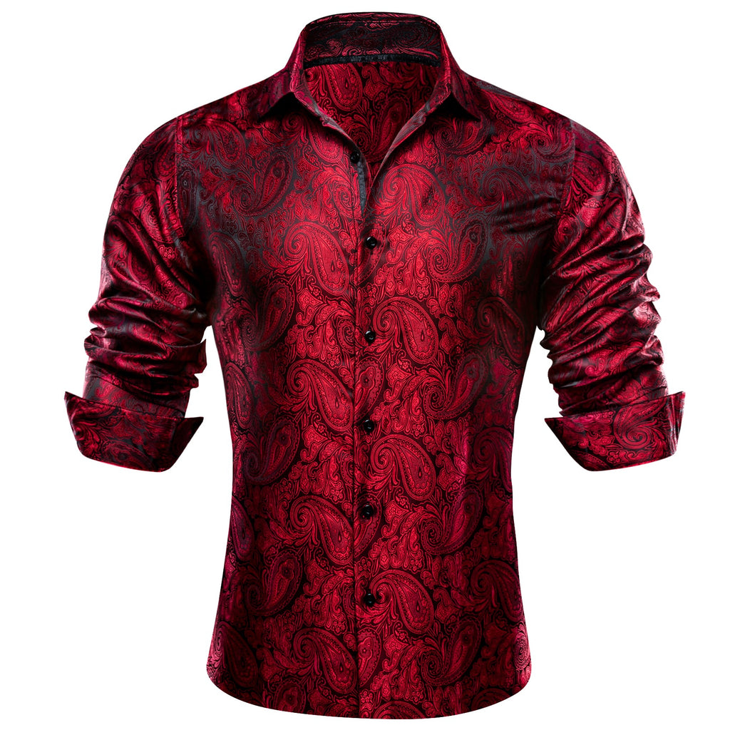 GentCrest Black Paisley Shirt - Image 2