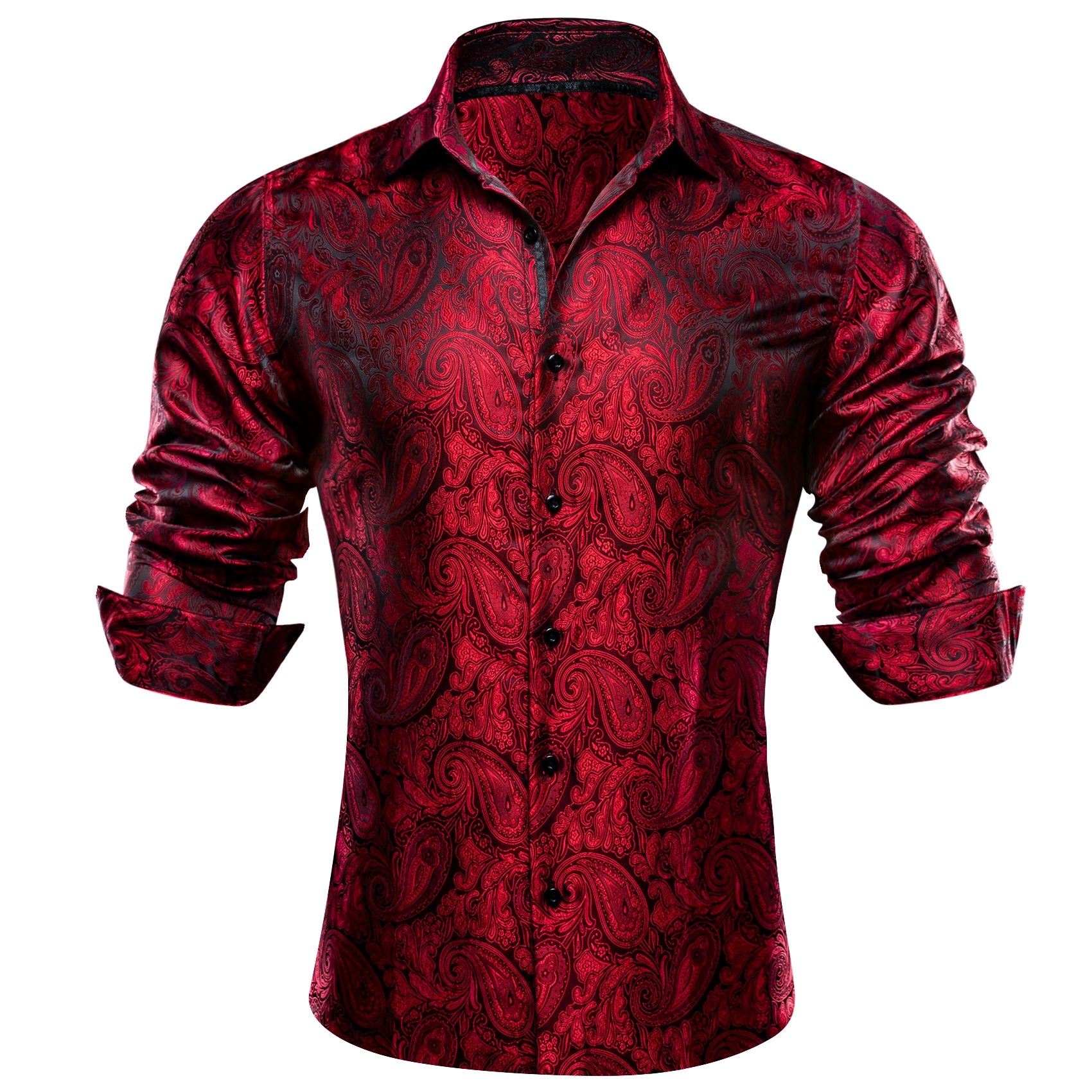 GentCrest Black Paisley Shirt - Image 2