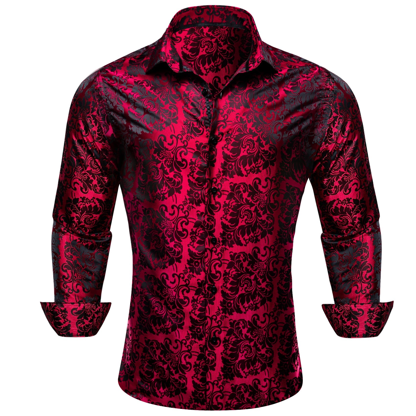 GentCrest Black Paisley Shirt - Image 1