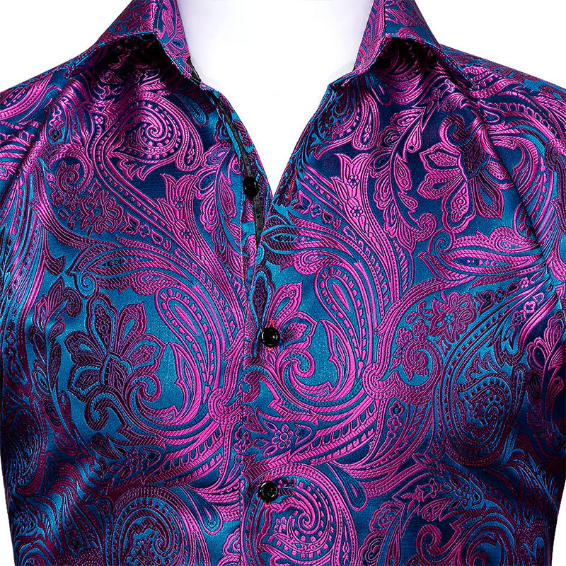 GentCrest Blue Paisley Shirt - Image 2