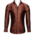 Brown and Purple Paisley Dress Shirt - GentCrest