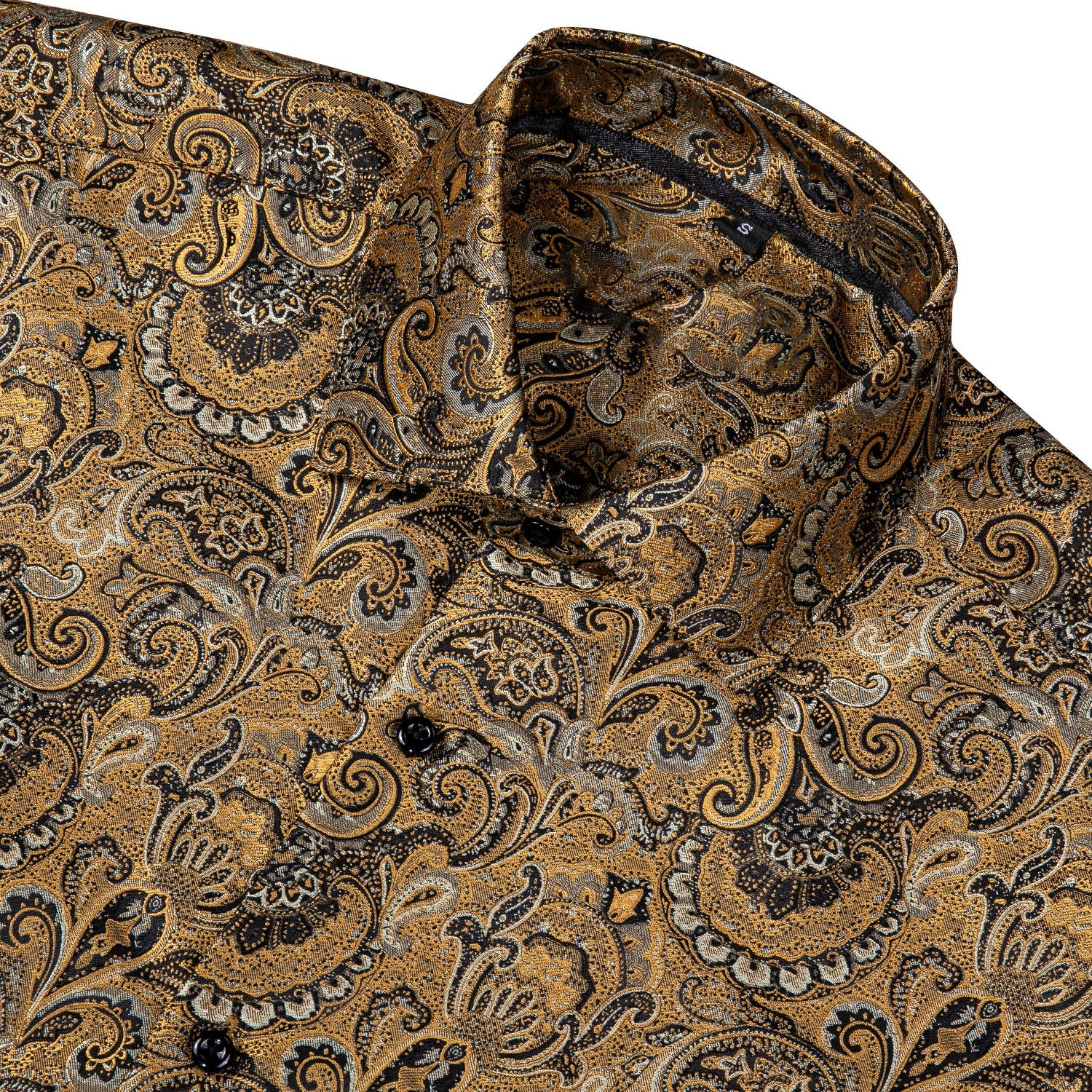 GentCrest Brown Paisley Shirt - Image 3